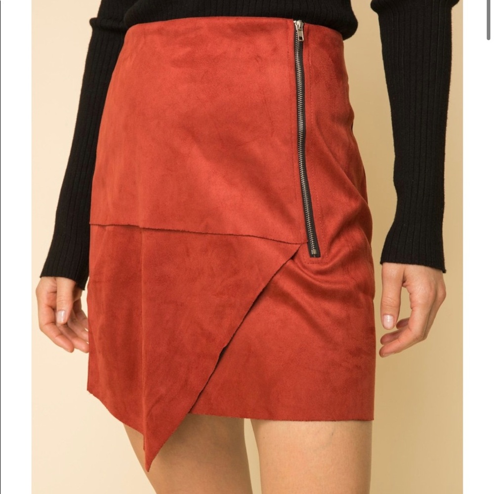 Asymmetrical Zip Skirt
